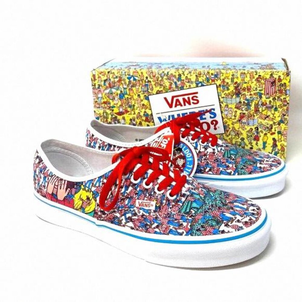 💖MEGA SALE💖VANS Where's Waldo Addition Authentic Textile Mens VN0A348A3RZ Size